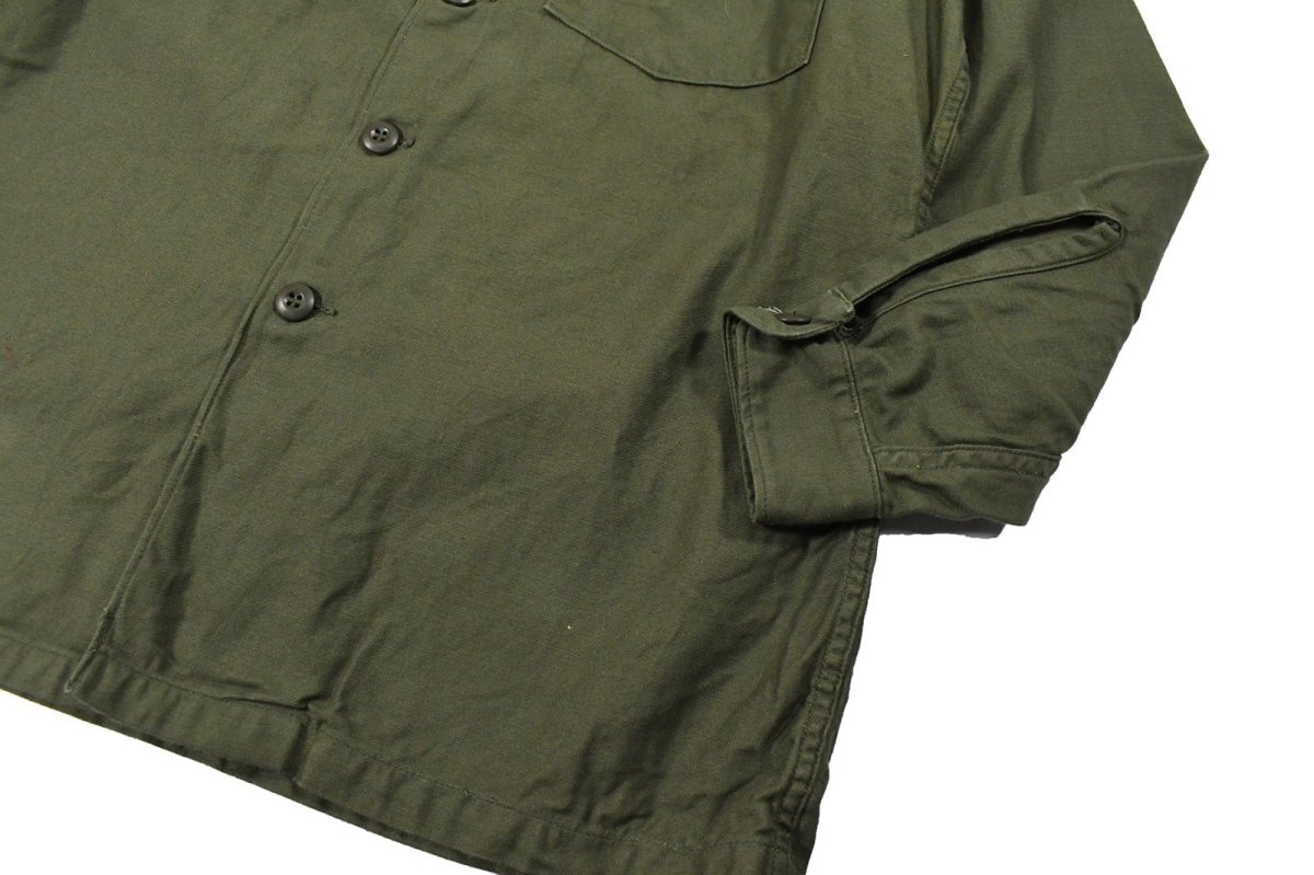 画像3: Used Us Military Cotton Sateen OG-107 Utility Shirt (3)