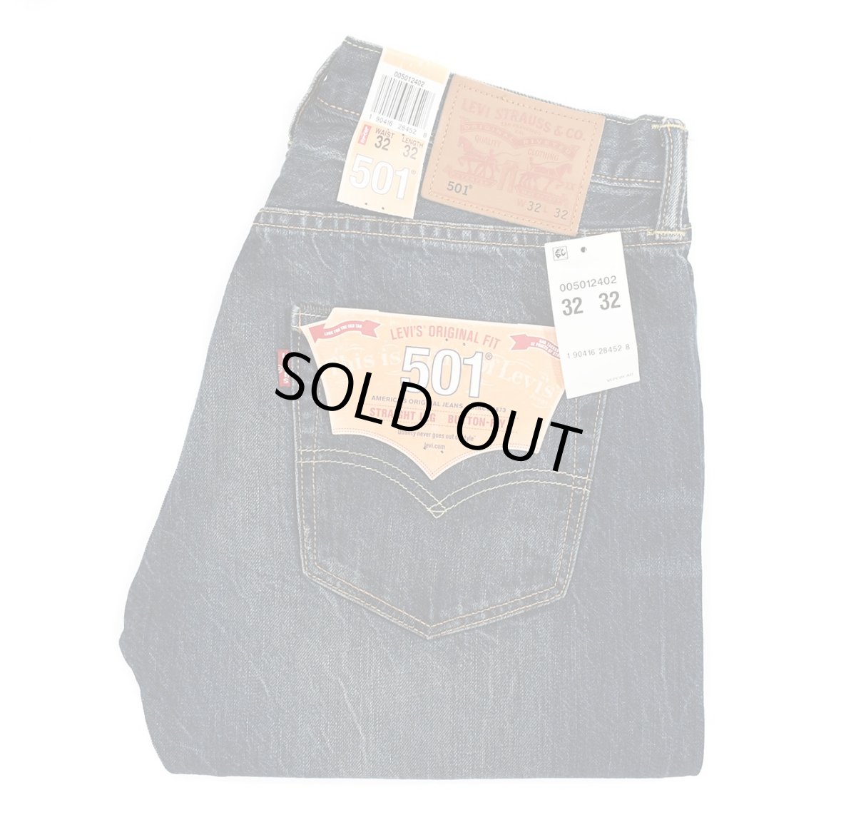 画像1: Deadstock Levi's 501 Selvedge Denim Pants #2402 リーバイス (1)