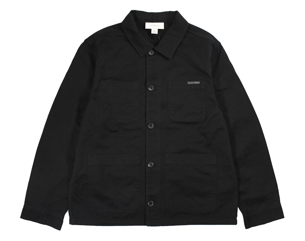 画像1: Calvin Klein Chore Jacket Black カルバンクライン (1)