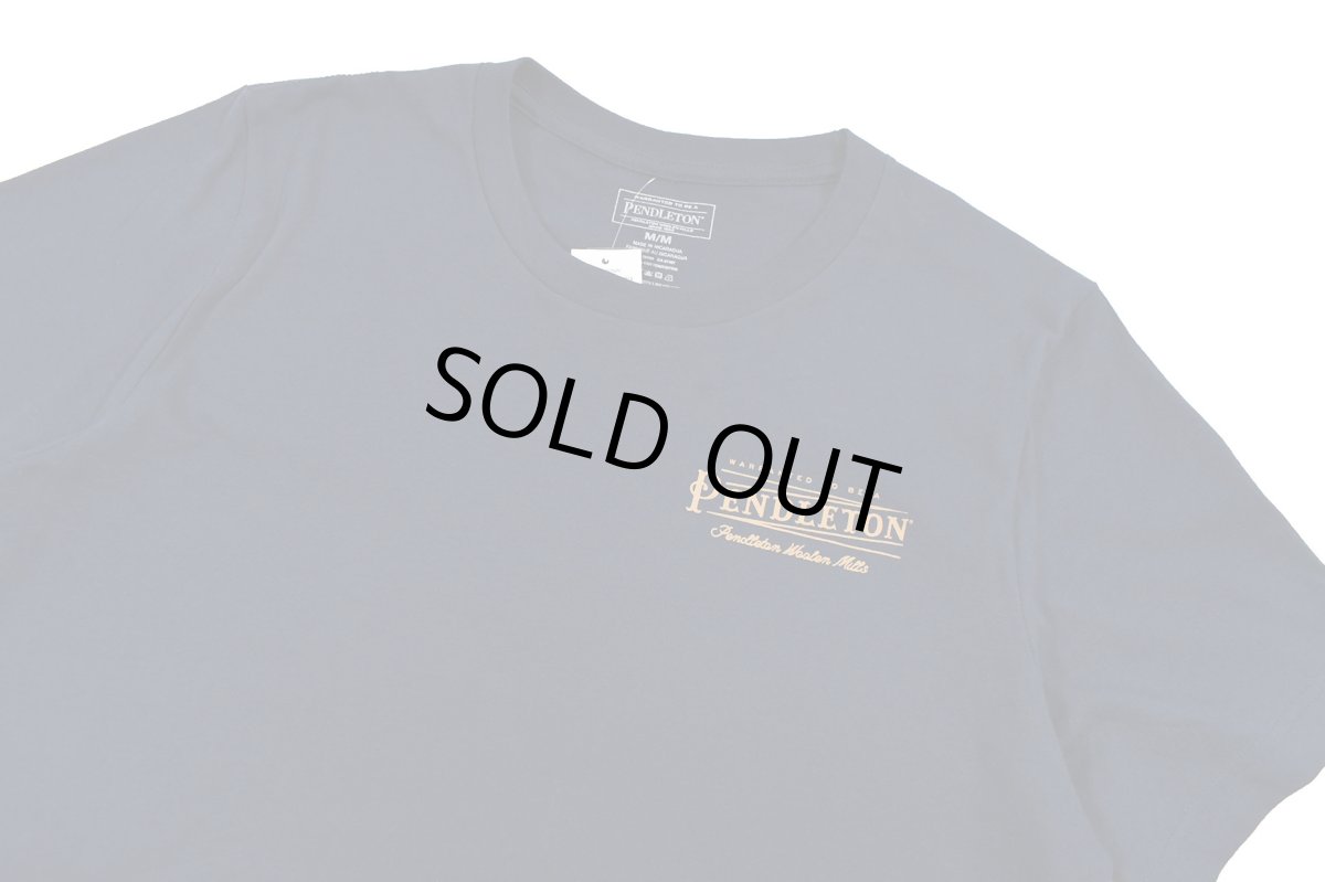 画像2: Pendleton Vintage Logo S/S Tee Navy/Gold ペンドルトン (2)