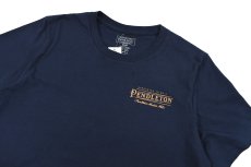 画像2: Pendleton Vintage Logo S/S Tee Navy/Gold ペンドルトン (2)
