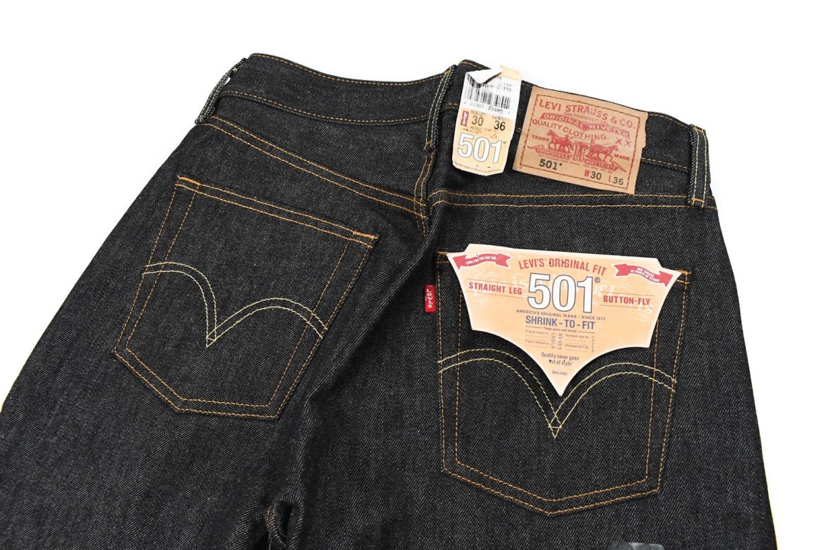 画像5: 09' Deadstock Levi's 501 Denim Pants #0226 Black リーバイス (5)