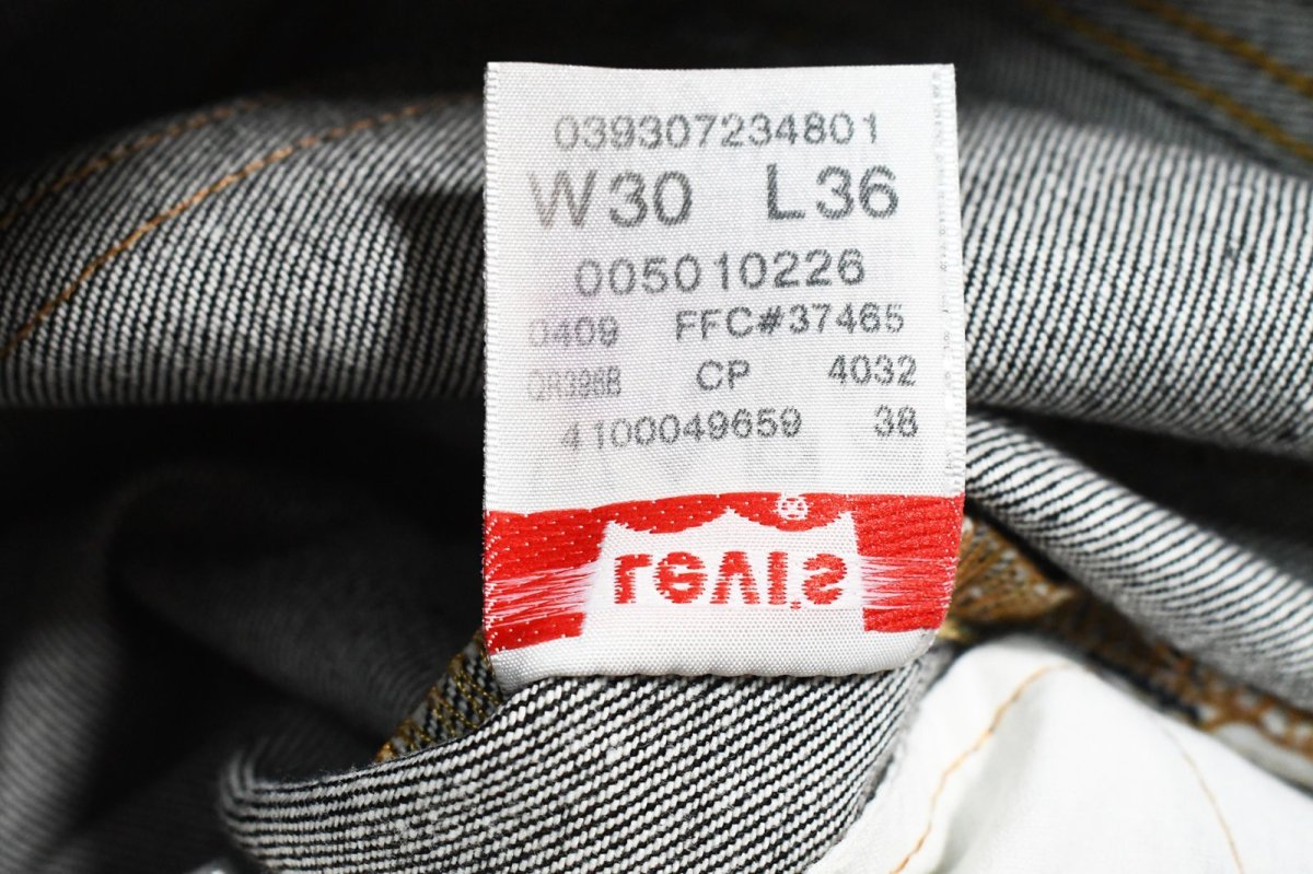 画像9: 09' Deadstock Levi's 501 Denim Pants #0226 Black リーバイス (9)