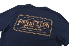 画像4: Pendleton Vintage Logo S/S Tee Navy/Gold ペンドルトン (4)