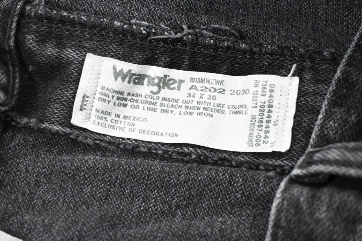 画像6: Wrangler 13MWZ Bleached Original Cowboy Cut Jeans Sulfur Black ラングラー (6)