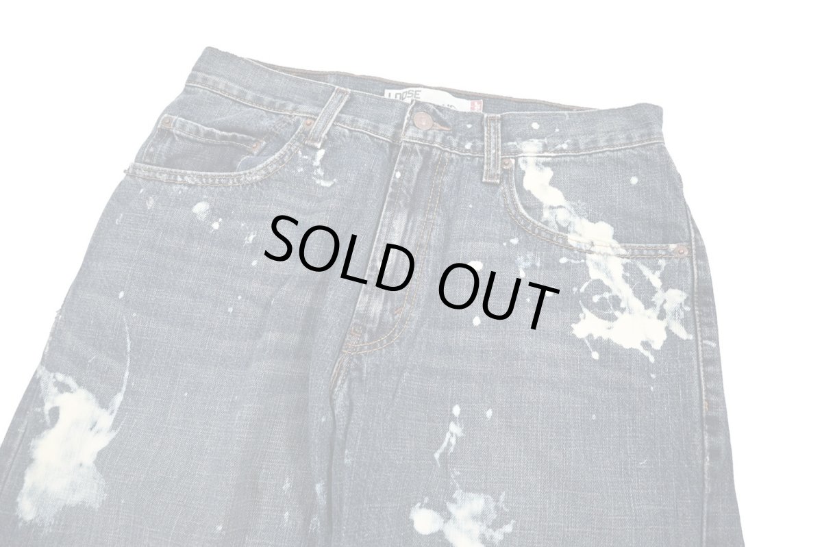 画像2: Used Levi's 569 Bleached Denim Pants リーバイス (2)