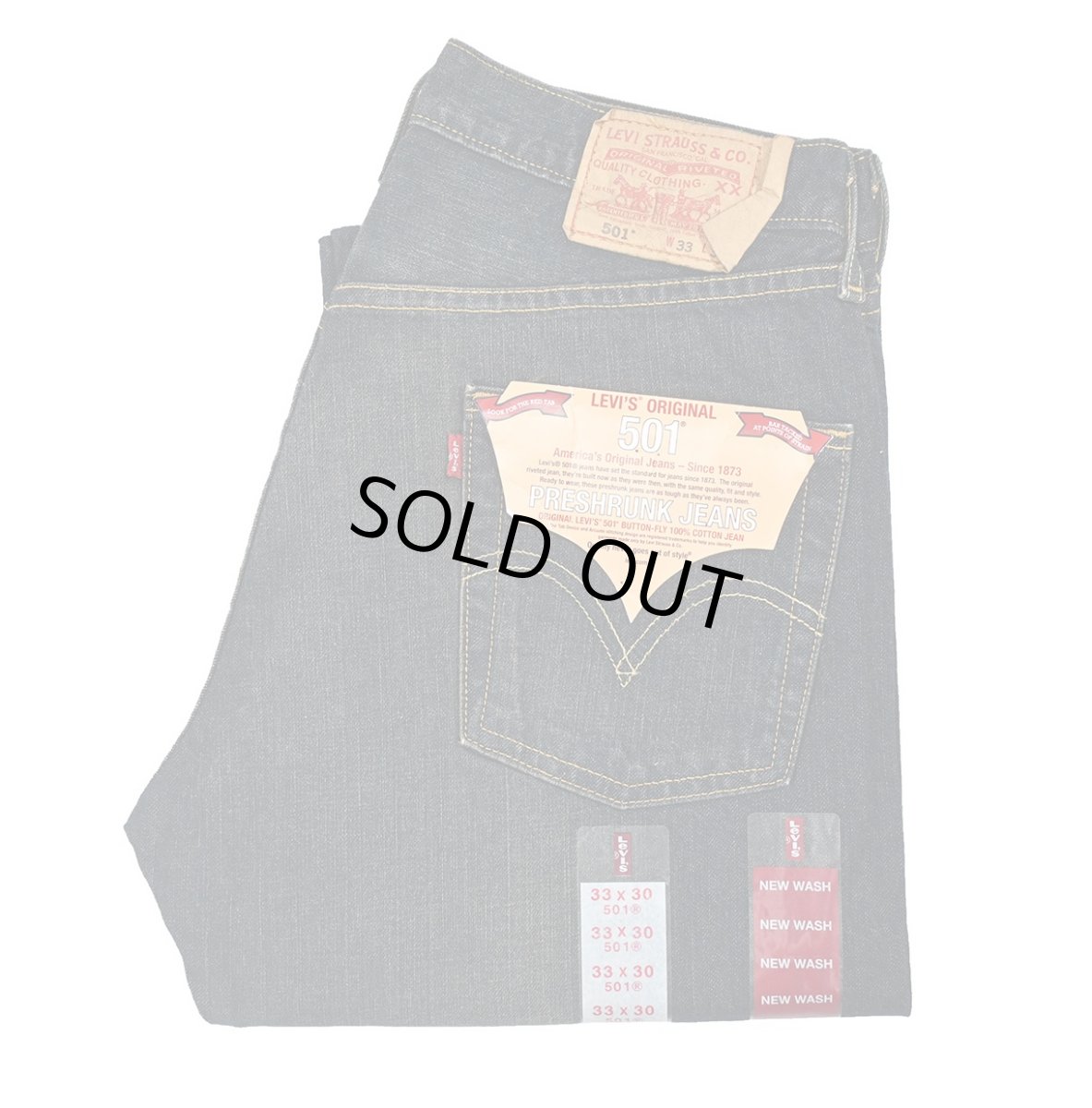 画像1: 06' Deadstock Levi's 501 Denim Pants #3907 リーバイス (1)