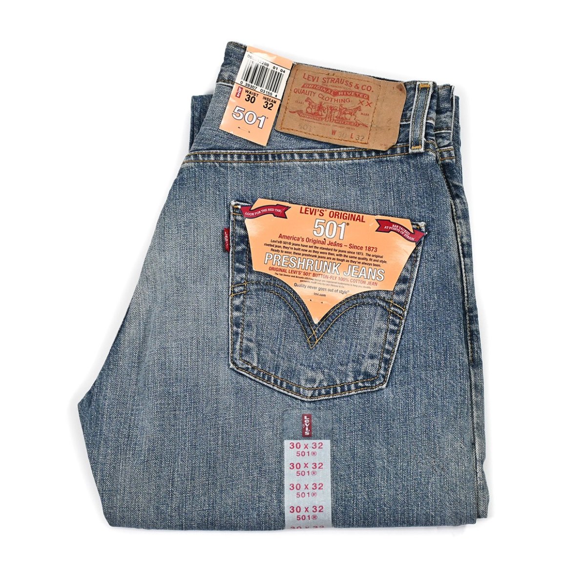 画像1: 03' Deadstock Levi's 501 Denim Pants #2200 リーバイス (1)