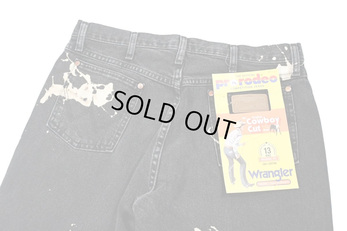 画像4: Wrangler 13MWZ Bleached Original Cowboy Cut Jeans Sulfur Black ラングラー (4)