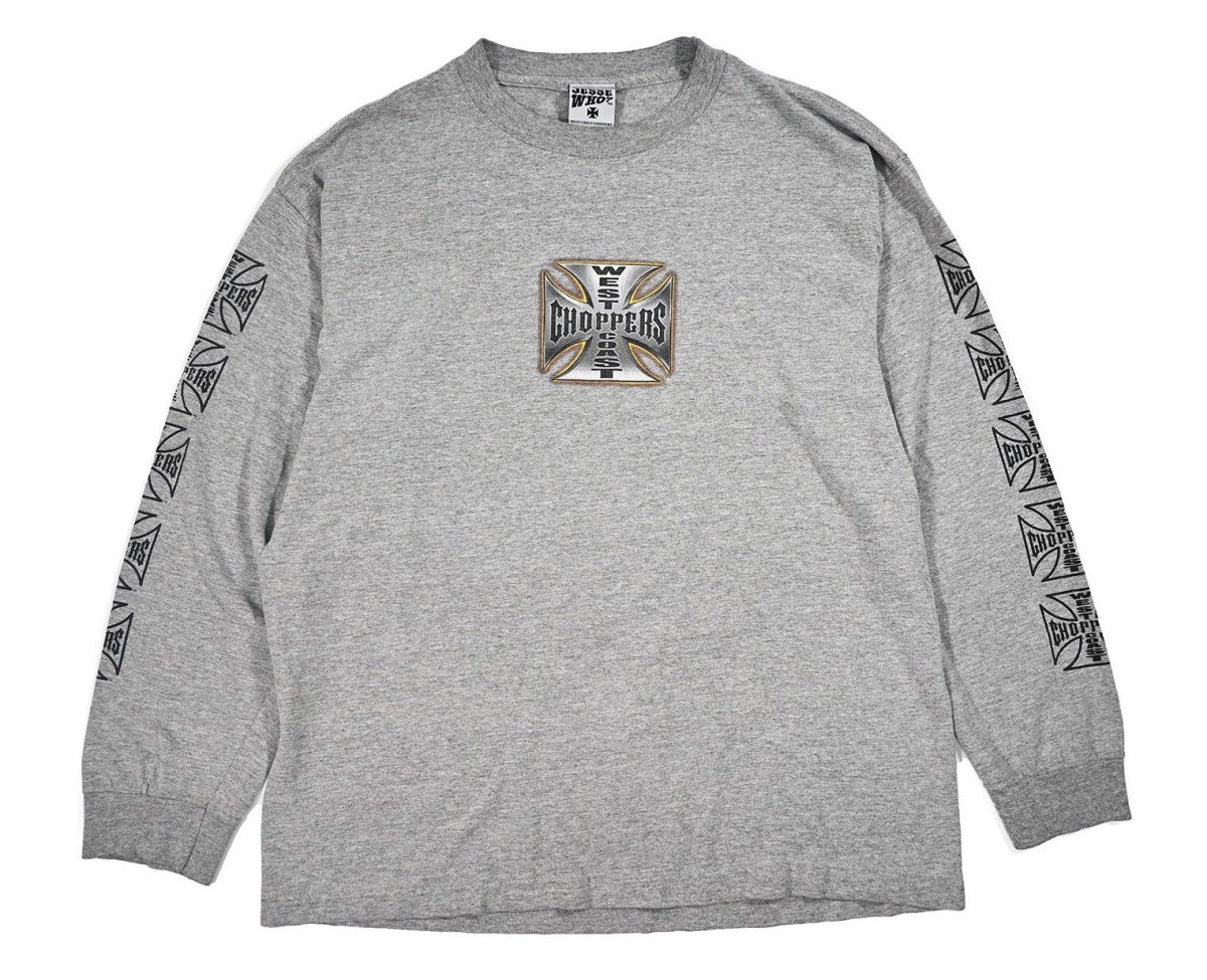 画像1: Used West Coast Choppers L/S Print Tee (1)