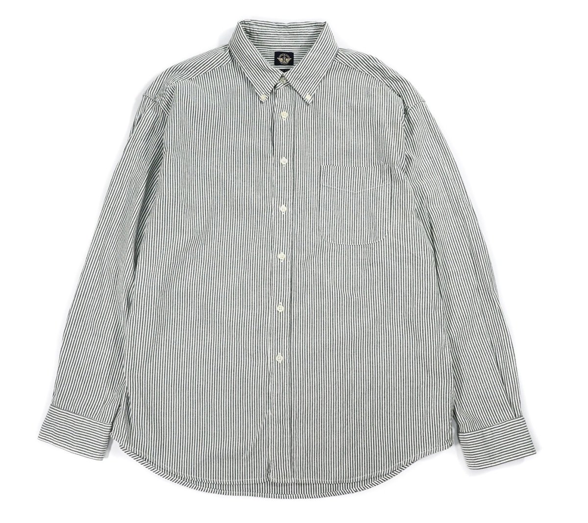 画像1: Used Dockers Stripe B/D Shirt (1)
