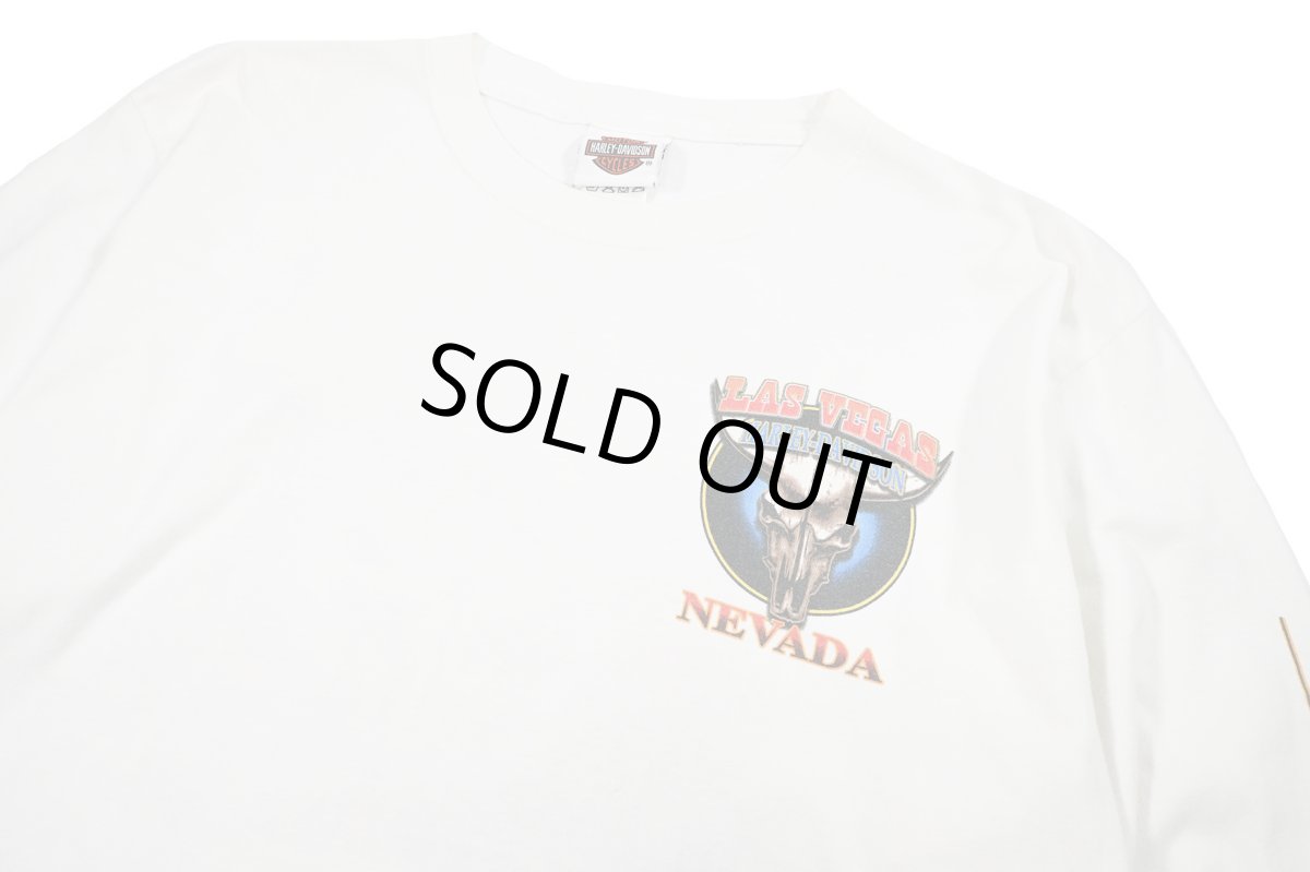 画像2: Used Harley-Davidson L/S Print Tee (2)