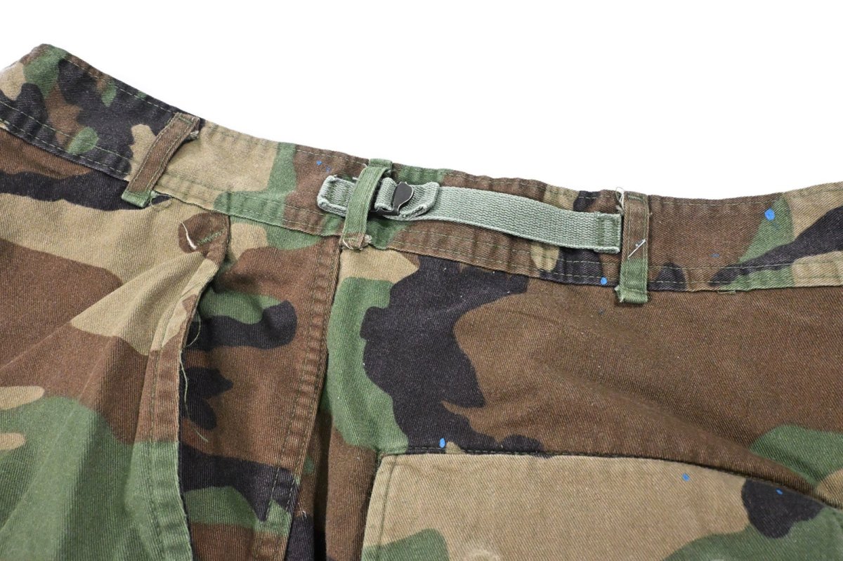 画像7: Used Us Army Painted Customized Combat Jorts Woodland Camo (7)