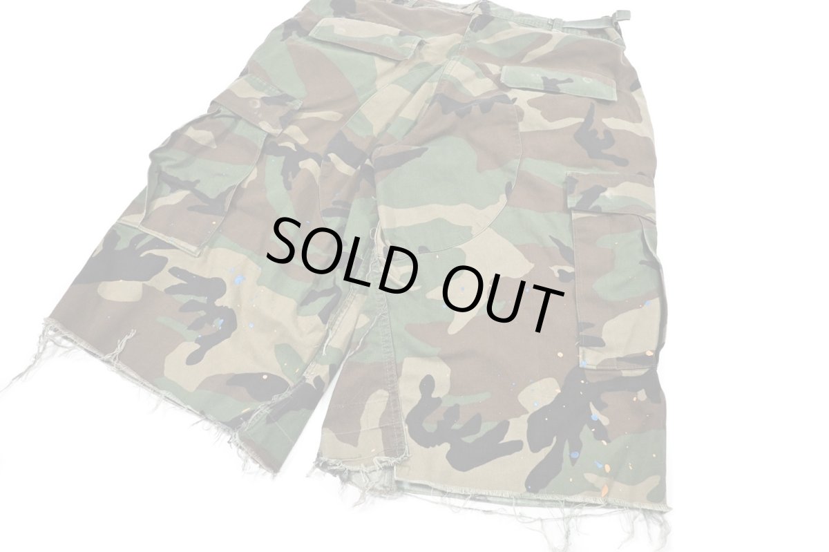画像5: Used Us Army Painted Customized Combat Jorts Woodland Camo (5)