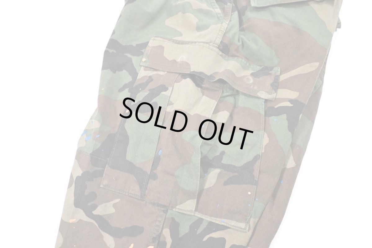 画像6: Used Us Army Painted Customized Combat Jorts Woodland Camo (6)