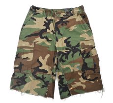 画像1: Used Us Army Painted Customized Combat Jorts Woodland Camo (1)