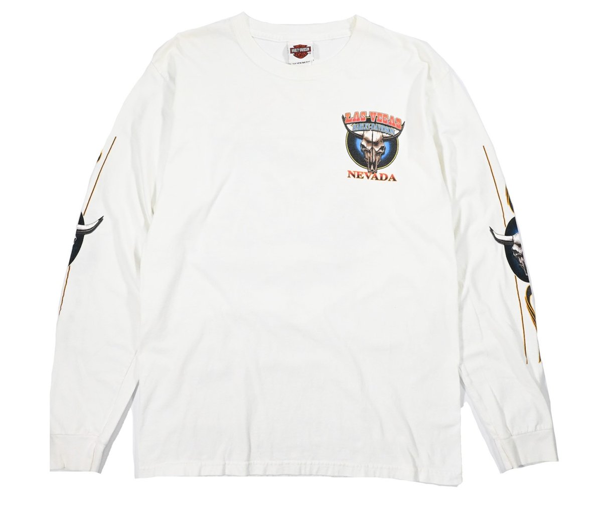 画像1: Used Harley-Davidson L/S Print Tee (1)