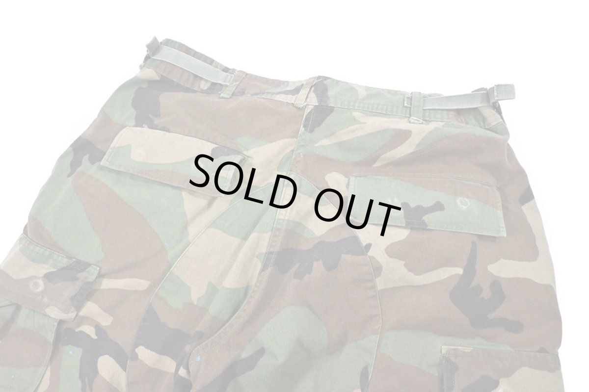画像4: Used Us Army Painted Customized Combat Jorts Woodland Camo (4)