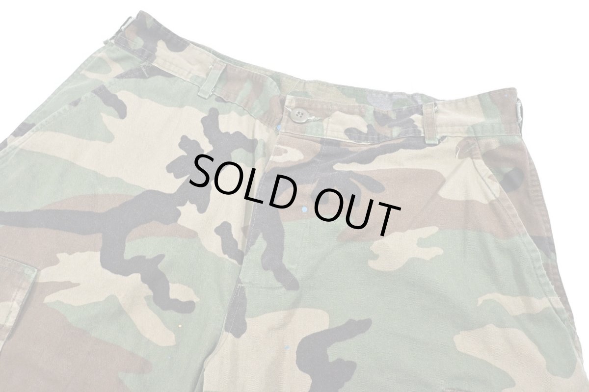 画像2: Used Us Army Painted Customized Combat Jorts Woodland Camo (2)