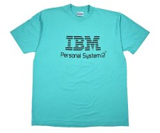 画像1: Used Corporate S/S Print Tee "IBM" made in USA (1)