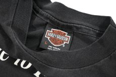 画像3: Used Harley-Davidson Print Tee made in USA (3)