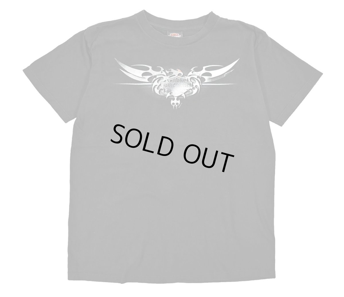 画像1: Used Harley-Davidson Print Tee made in USA (1)