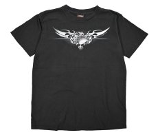画像1: Used Harley-Davidson Print Tee made in USA (1)