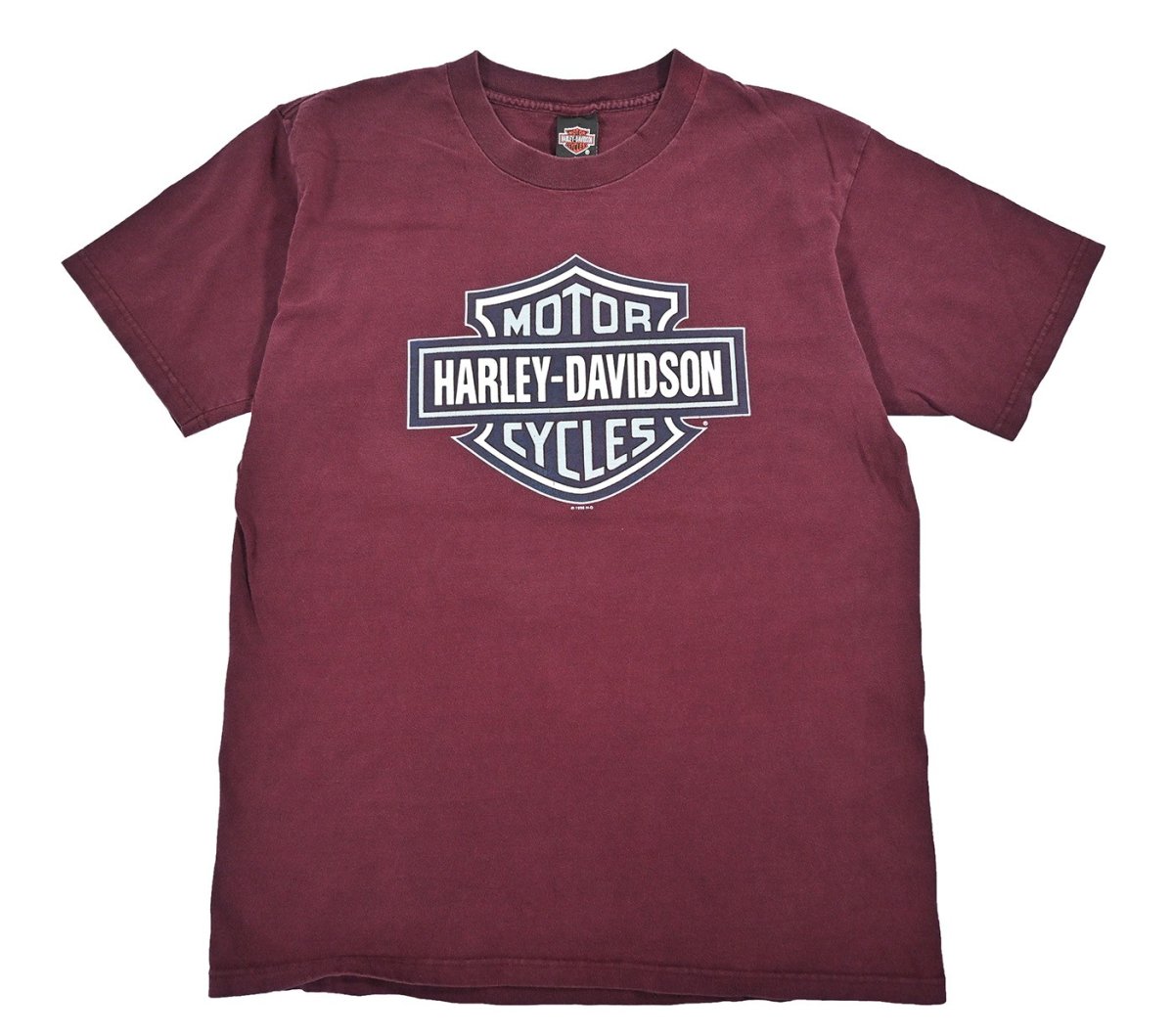 画像1: Used Harley-Davidson Print Tee made in USA (1)