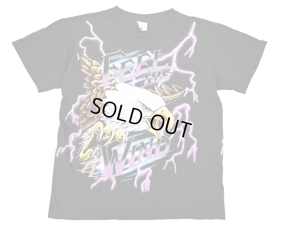 画像1: Used American Thunder Print Tee (1)