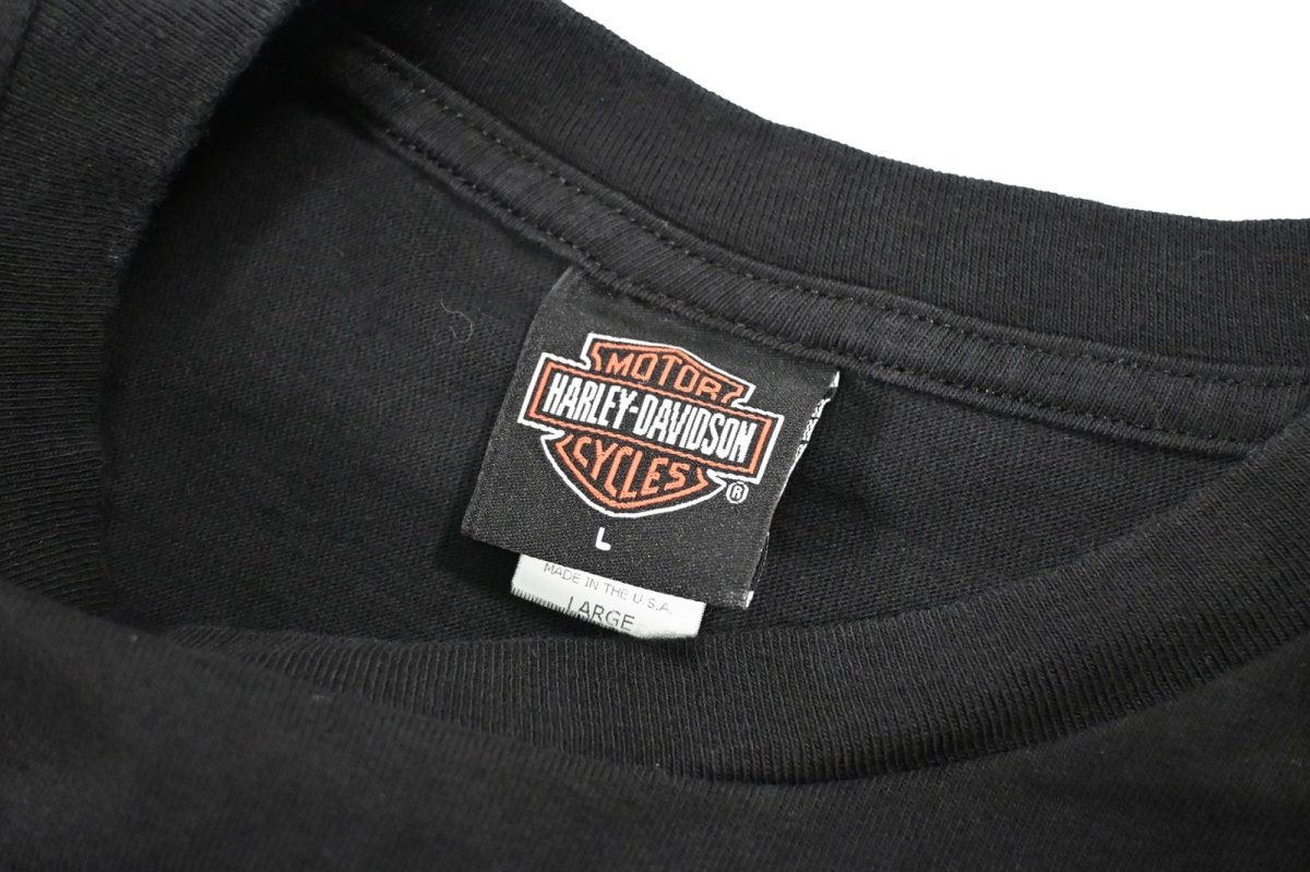 画像3: Used Harley-Davidson Print Tee made in USA (3)