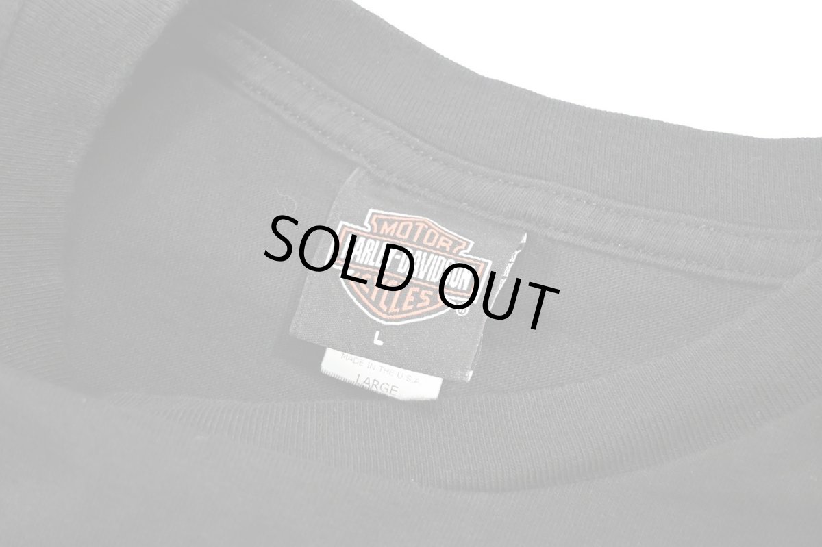 画像3: Used Harley-Davidson Print Tee made in USA (3)