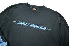 画像2: Used Harley-Davidson L/S Print Tee (2)