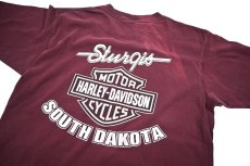 画像4: Used Harley-Davidson Print Tee made in USA (4)