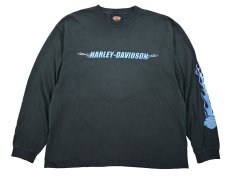 画像1: Used Harley-Davidson L/S Print Tee (1)