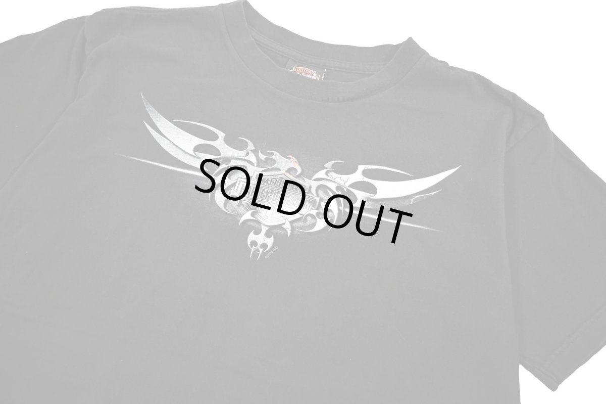 画像2: Used Harley-Davidson Print Tee made in USA (2)