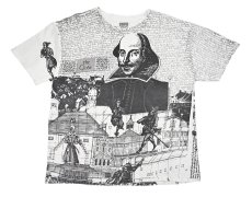 画像1: Used Wildwood Productions Shakespeare Print Tee made in USA (1)