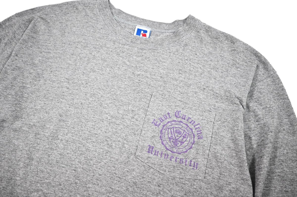 画像2: Used Russell Athletic L/S Print Pocket Tee made in USA (2)