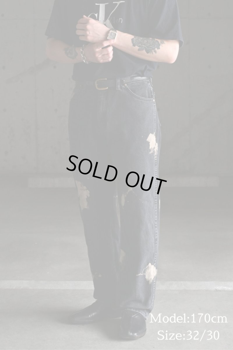 画像7: Wrangler 13MWZ Bleached Original Cowboy Cut Jeans Sulfur Black ラングラー (7)