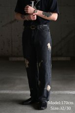 画像7: Wrangler 13MWZ Bleached Original Cowboy Cut Jeans Sulfur Black ラングラー (7)
