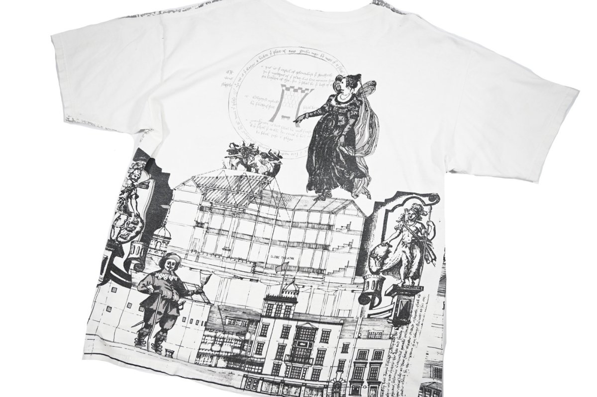 画像4: Used Wildwood Productions Shakespeare Print Tee made in USA (4)