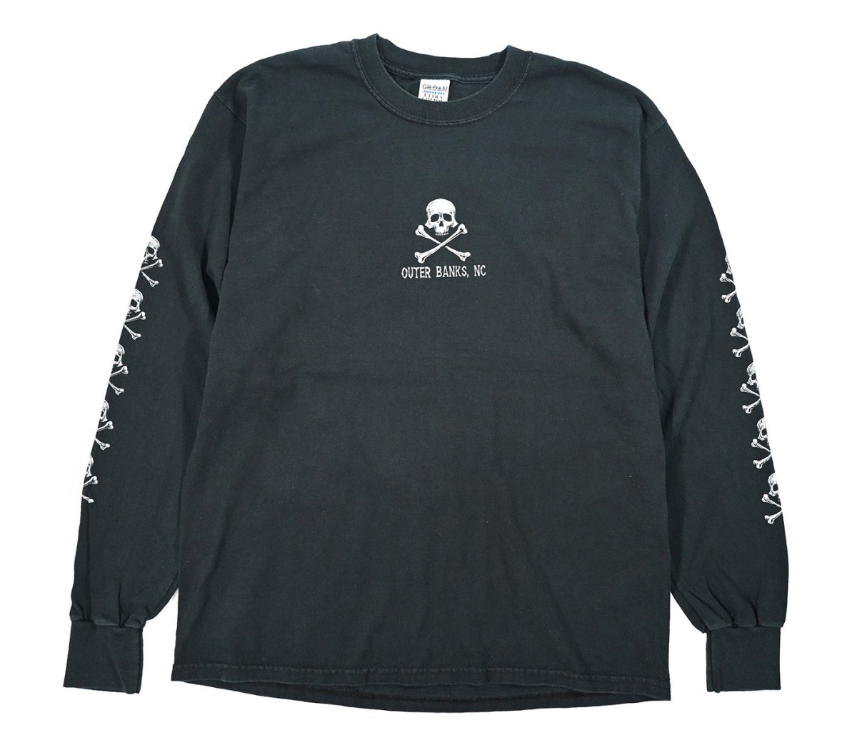 画像1: Used Skull Print L/S Tee (1)