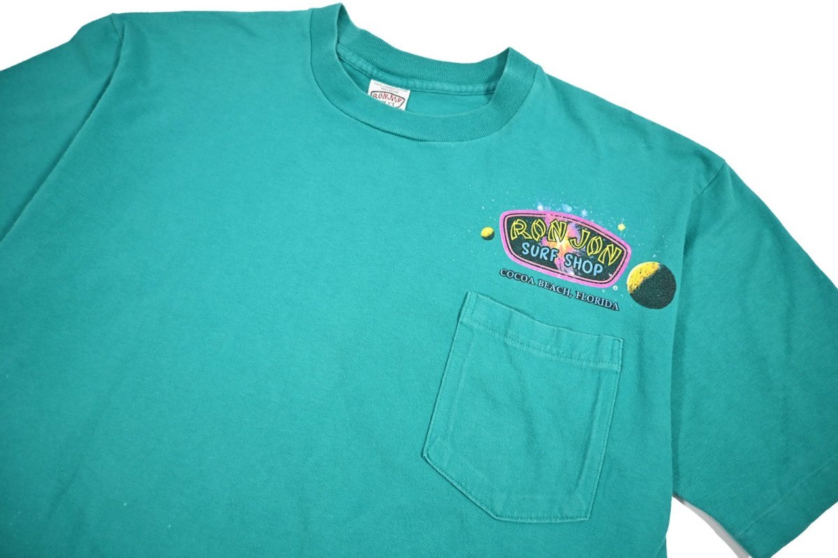 画像2: Used Ron Jon Print Pocket Tee made in USA (2)