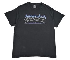 画像1: Used Thrasher Print Tee (1)
