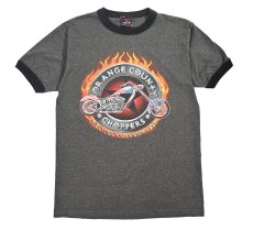 画像1: Used Orange County Choppers Print Ringer Tee (1)