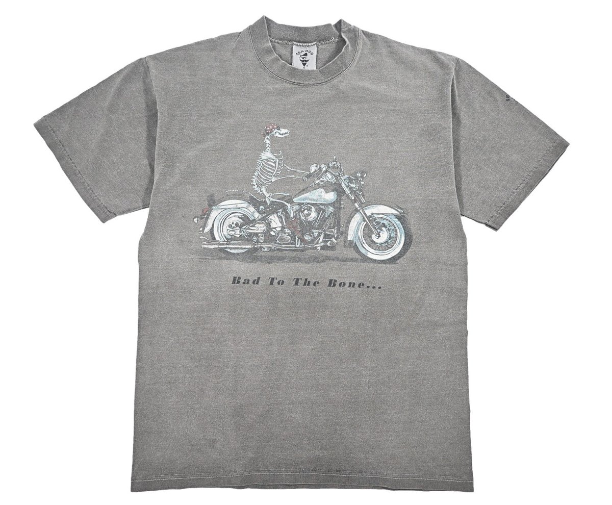 画像1: Used Sea Dog Print Tee made in USA (1)