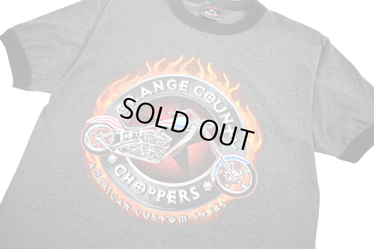 画像2: Used Orange County Choppers Print Ringer Tee (2)