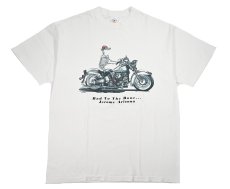 画像1: Used Sea Dog Print Tee made in USA (1)
