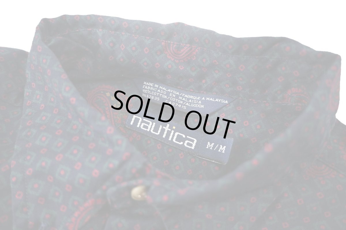 画像4: Used Nautica Paisley Pattern B/D Shirt (4)