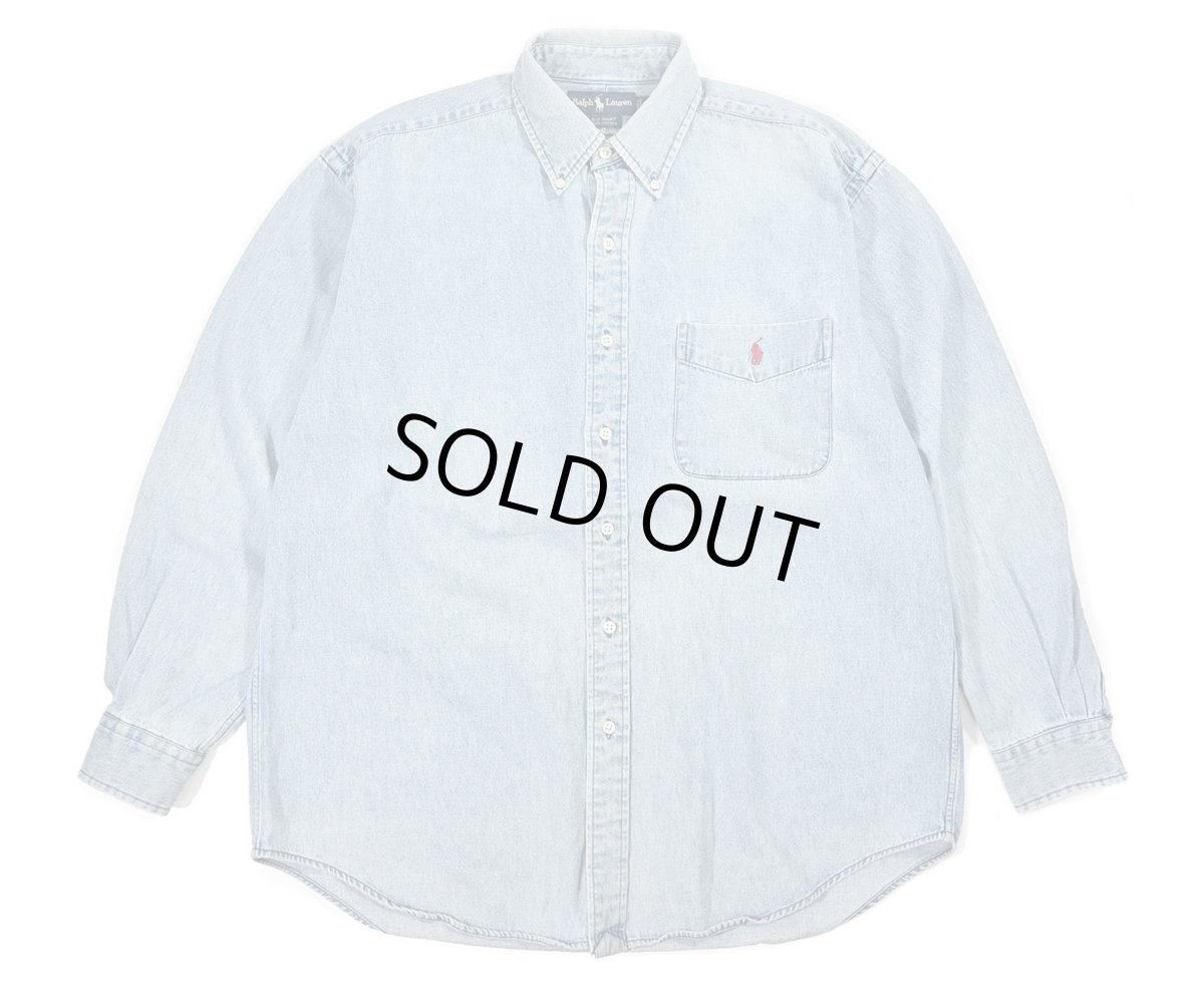 画像1: Used Ralph Lauren Denim B/D Shirt "Big Shirt" ラルフローレン (1)
