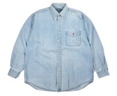 画像1: Used Ralph Lauren Denim B/D Shirt "Big Shirt" ラルフローレン (1)